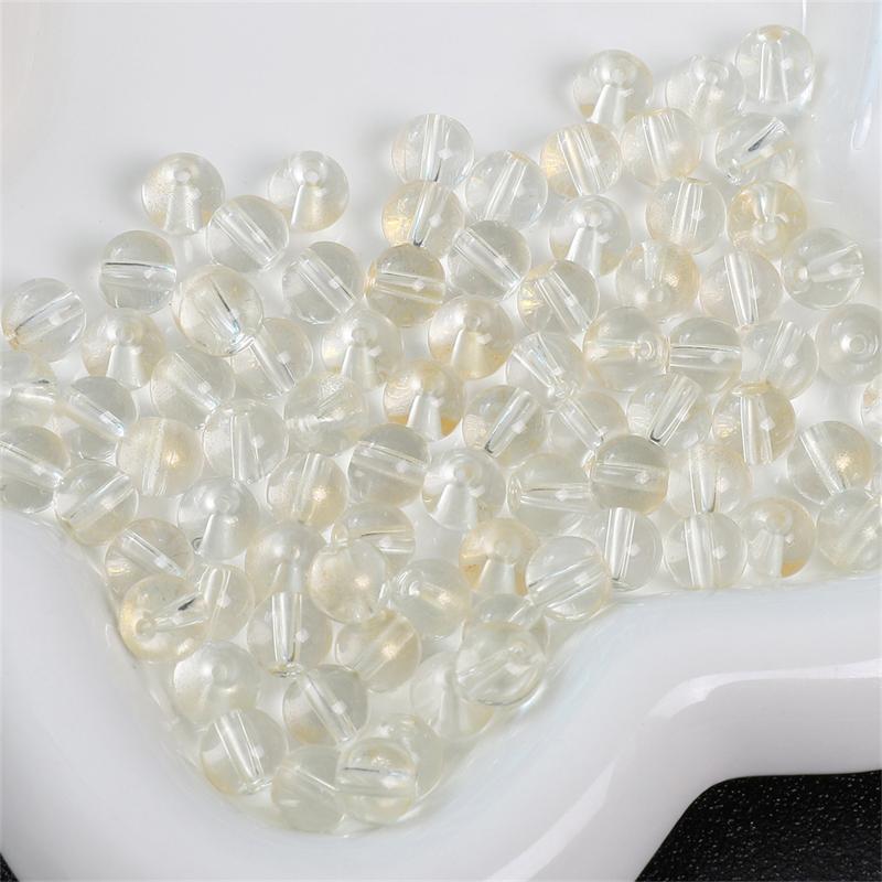 8mm 50pcs/bag Jelly Glass Bubble Beads DIY Necklace Bracelet Earrings Ring Jewelry Accessories