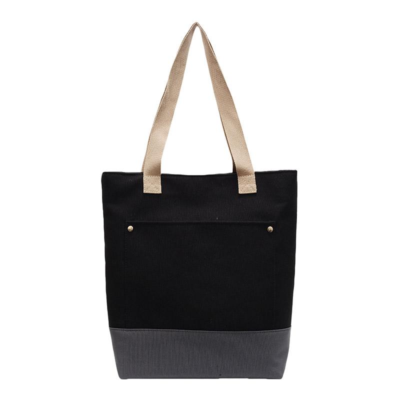 Canvas Large Capacity Tote Bag Student Shoulder Bag Women's Crossbody Bag