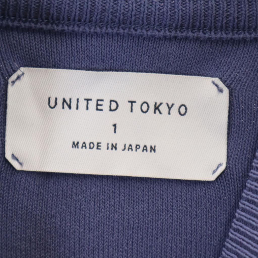 UNITED TOKYO made in Japan Langarmpullover 1 Blaustrick Damen Gebraucht