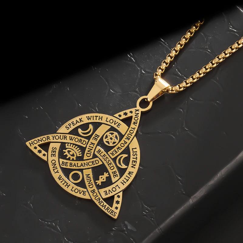 Retro Domineering Ouroboros Wrapped Around The Tree of Life Pendant Necklace Men's Personalized Punk Cool Casual Jewelry Gift