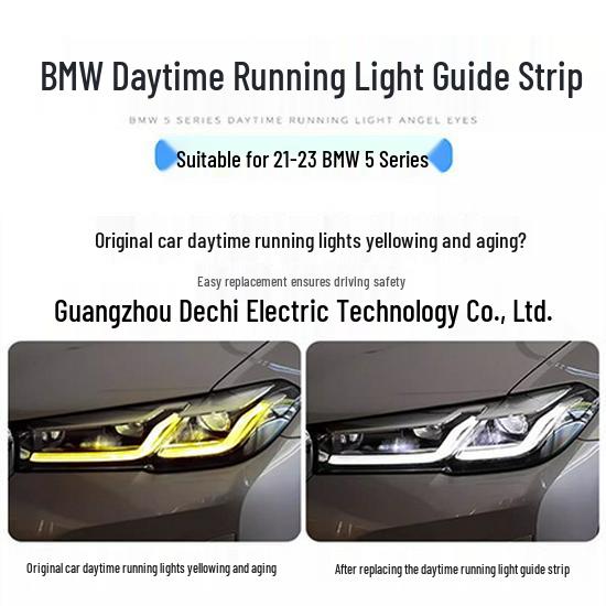

Compatible with BMW 21-23 G38 5 Series 525/528/530 Angel Eye Daytime Running Lights Passenger s Side Light Guide - 1 piece