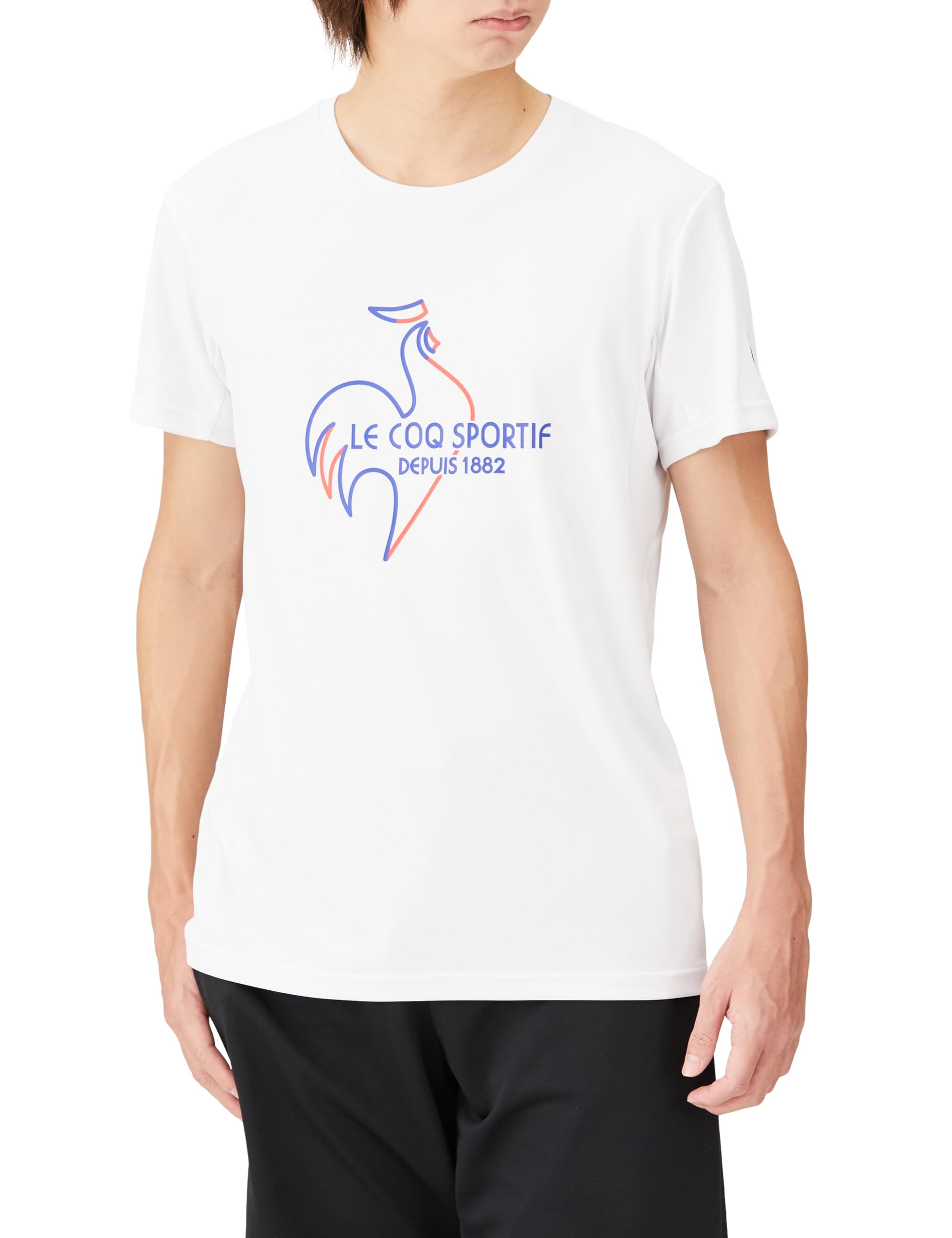 

Футболка Coq Tennis с коротким рукавом SUNSCREEN Practice Shirt Sweat Absorbing UV CUT Thermal Cooling Sunscreen Practice WH [Le Sportif] белый
