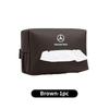 Car Tissue Bag Seat Back Hanging Sun Visor Armrest Paper Towel Box For Mercedes Benz AMG A C E S Class W201 W210 W108 W204 W205 p1