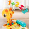 with Wheels Telephone Car Toy Elk Simulation Landline Phone Lovely Emulated Telephone Toys  Kids