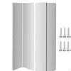 2 Pieces Metal Wall Corner Cover Durability Heavy Duty Easy Installation for School Household