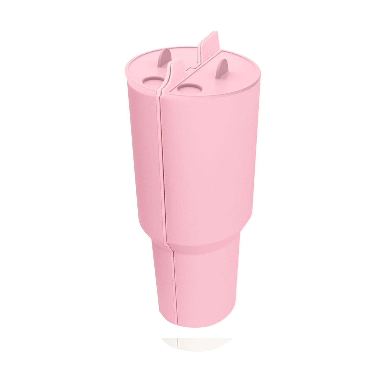 

Силиконовый вкладыш для стакана 2-в-1 с разделителем для напитков, совместим с чашкой Stanly Cup 40 Oz, аксессуар Stanly, многоразовый вкладыш для вечеринки One Size розовый