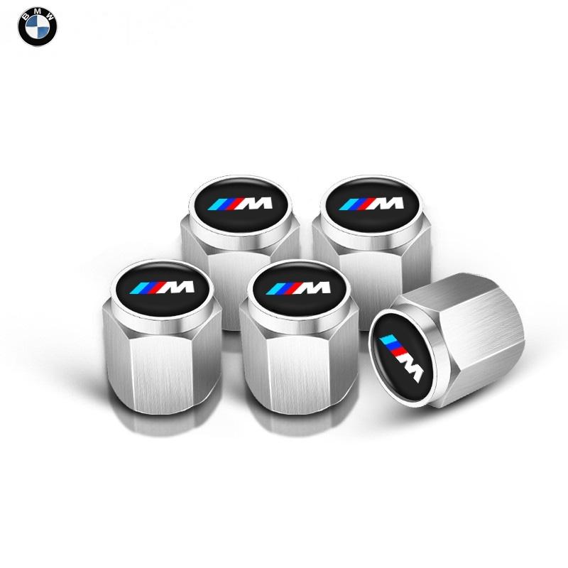 NAZF2 For BMW M X5 X6 X1 M2 M3 M5 M6 M4 F32 E90 F30 E53 E91 E60 5Pcs Aluminum Car Wheel Tire Valve Cap Dust Cover Car Keychain Keyring