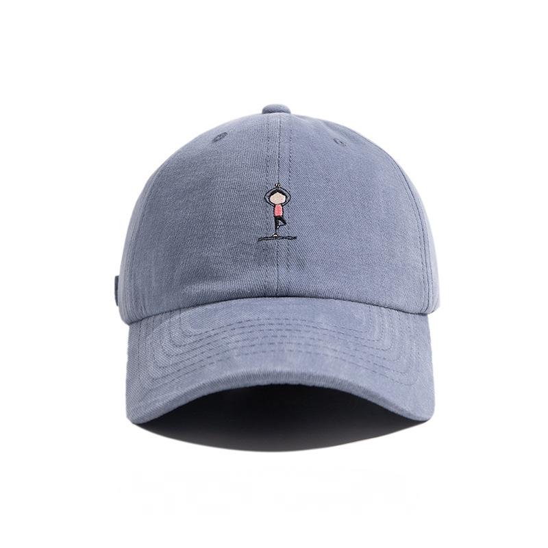 Women’S Fashion Curved Brim Cotton Baseball Cap Letter Embroidery Simple Elegant Outdoor Casual Versatile Sun Hat