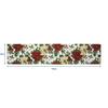 Cotton Maroon Flower Designed Floral Pattern Table Runner Length 152cm (Red, Pack of 1)