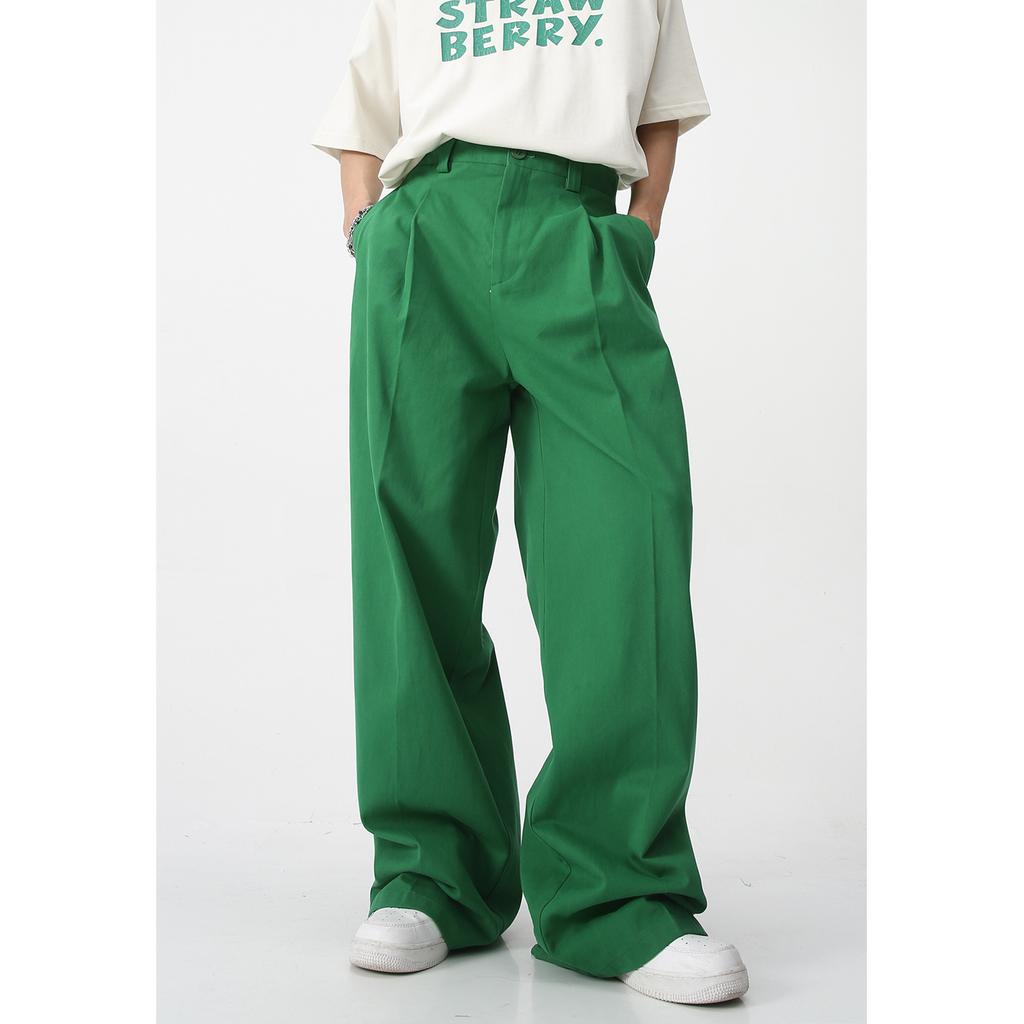 Men's Spring/Summer New Korean Edition Loose Floor Sweeping Dad Casual Pants Multi Color Fashion