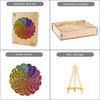 Puzzle drewniane mandala kolorów s