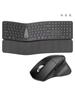 Ergonomic Keyboard Mouse Wireless Combo,Bluetooth/2.4G Ergo Split Keyboard with Palm Rest,Full Size Rechargeable Keyboard Mouse