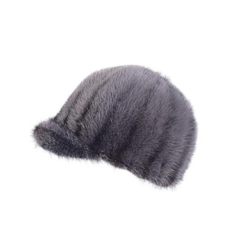 Mink hat mink hair winter fashion mink hat men and women versatile thickened warm knight hat tide