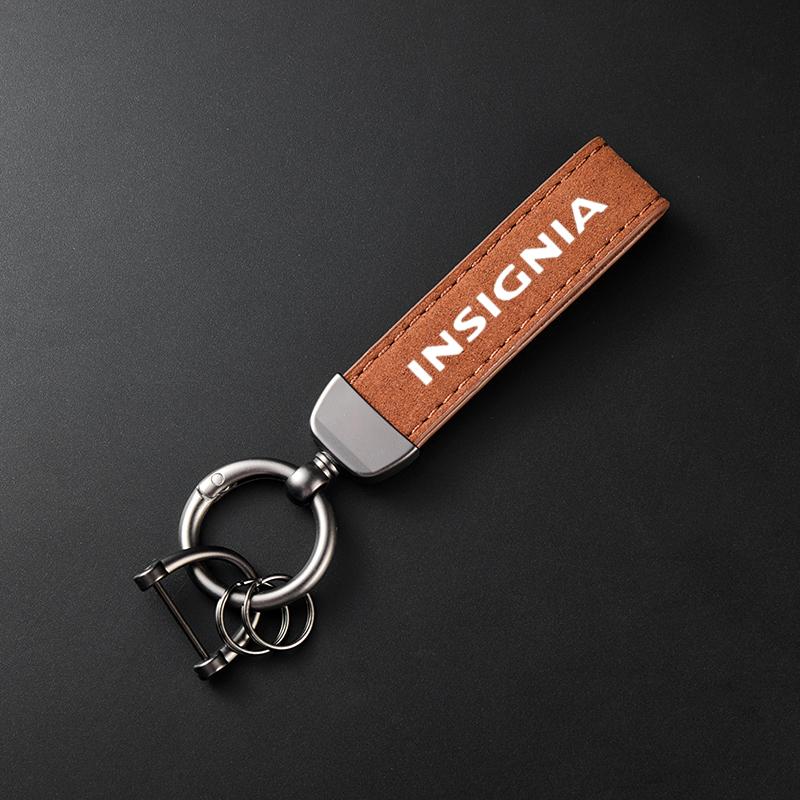 

For Opel Insignia A B OPC GSi Country Sports Tourer G09 Z18 High-Grade Leather Suede Keychain Car Sport Key Ring коричневый