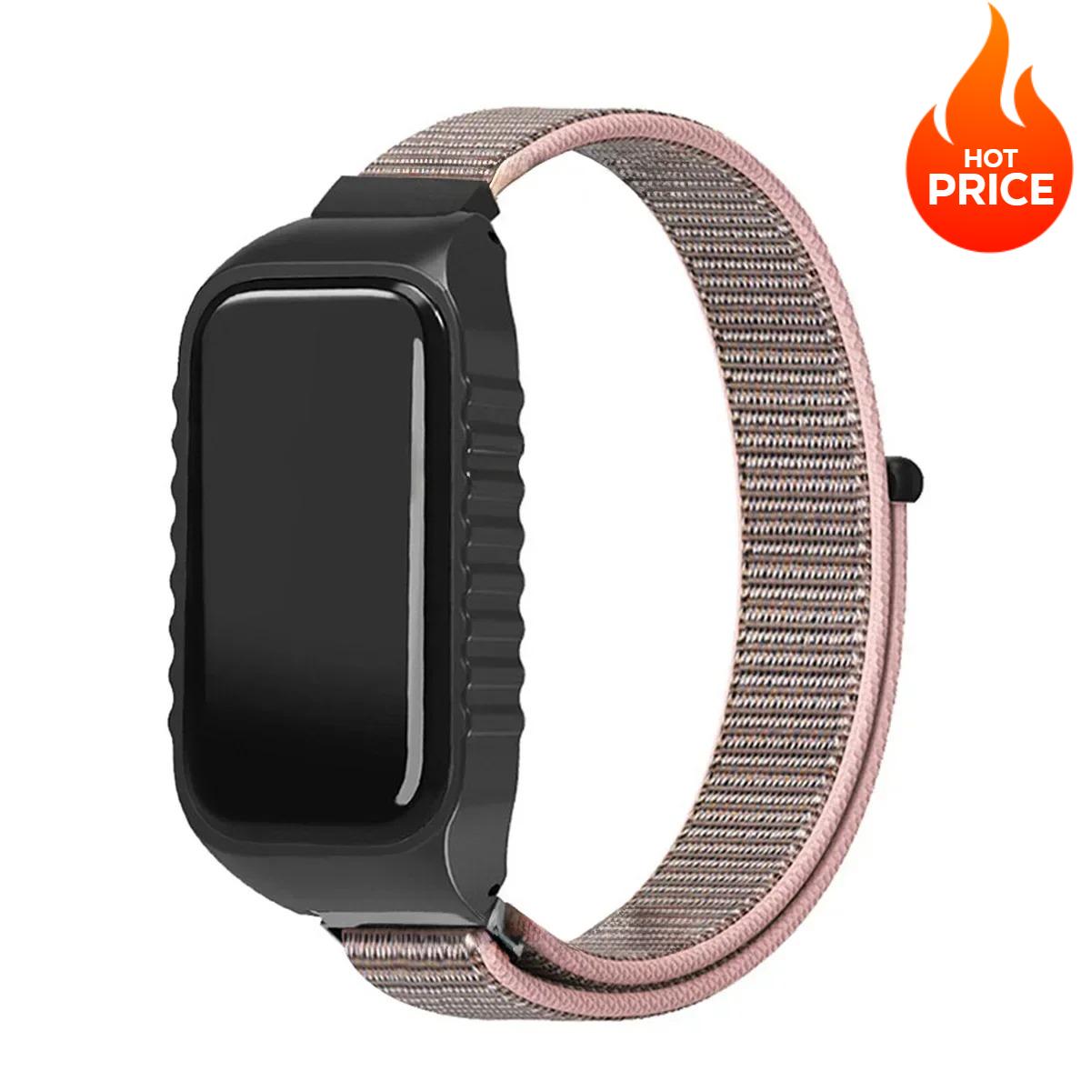 

Нейлоновые ремешки для Redmi Band 2, аксессуары, чехол + браслет на запястье, мягкий, дышащий ремешок для умных часов, для Xiaomi Band 8 Active Redmi Band 2