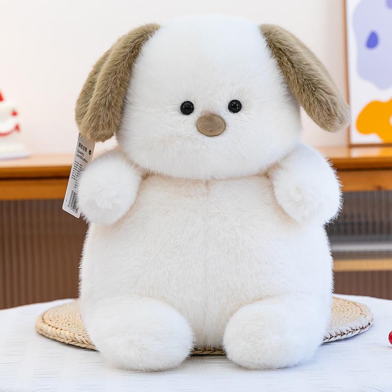 

Cartoon Plush Dinosaur Toy With Soft Fabric For Childrens Bedroom And Gift White Dog