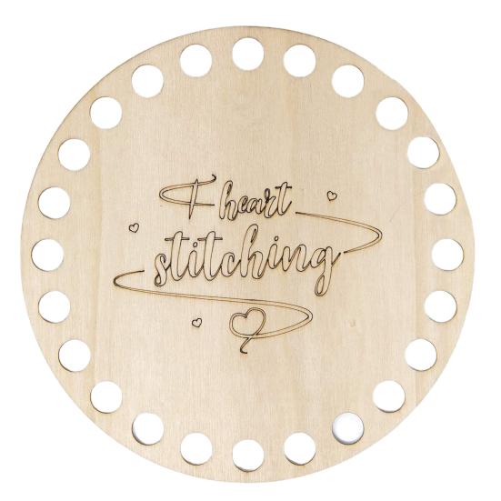 Stickgarn-Organizer Auffällige Mehrloch-Holz-Rosen-Design Kreuzstichgarn