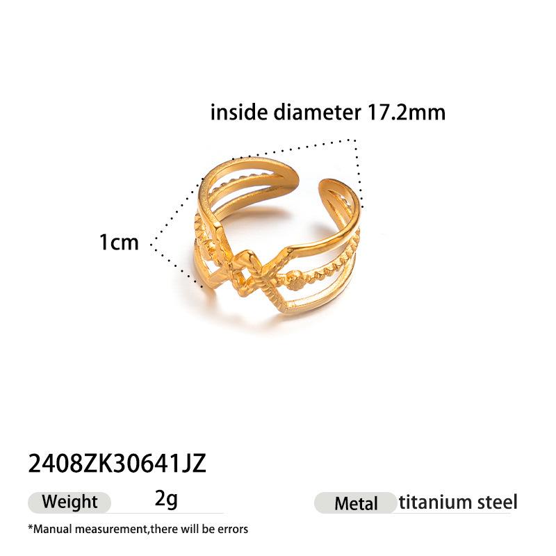 Versatile Zircon Inlaid Irregular Ring for Women - Exquisite Autumn/Winter Style