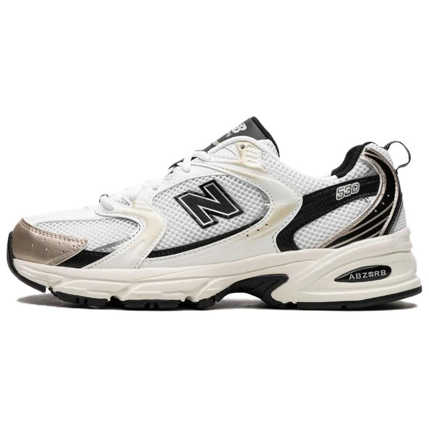 New Balance 530 Weiß Hellgold Unisex Sneaker Hellgold-Metallic MR530TC 37