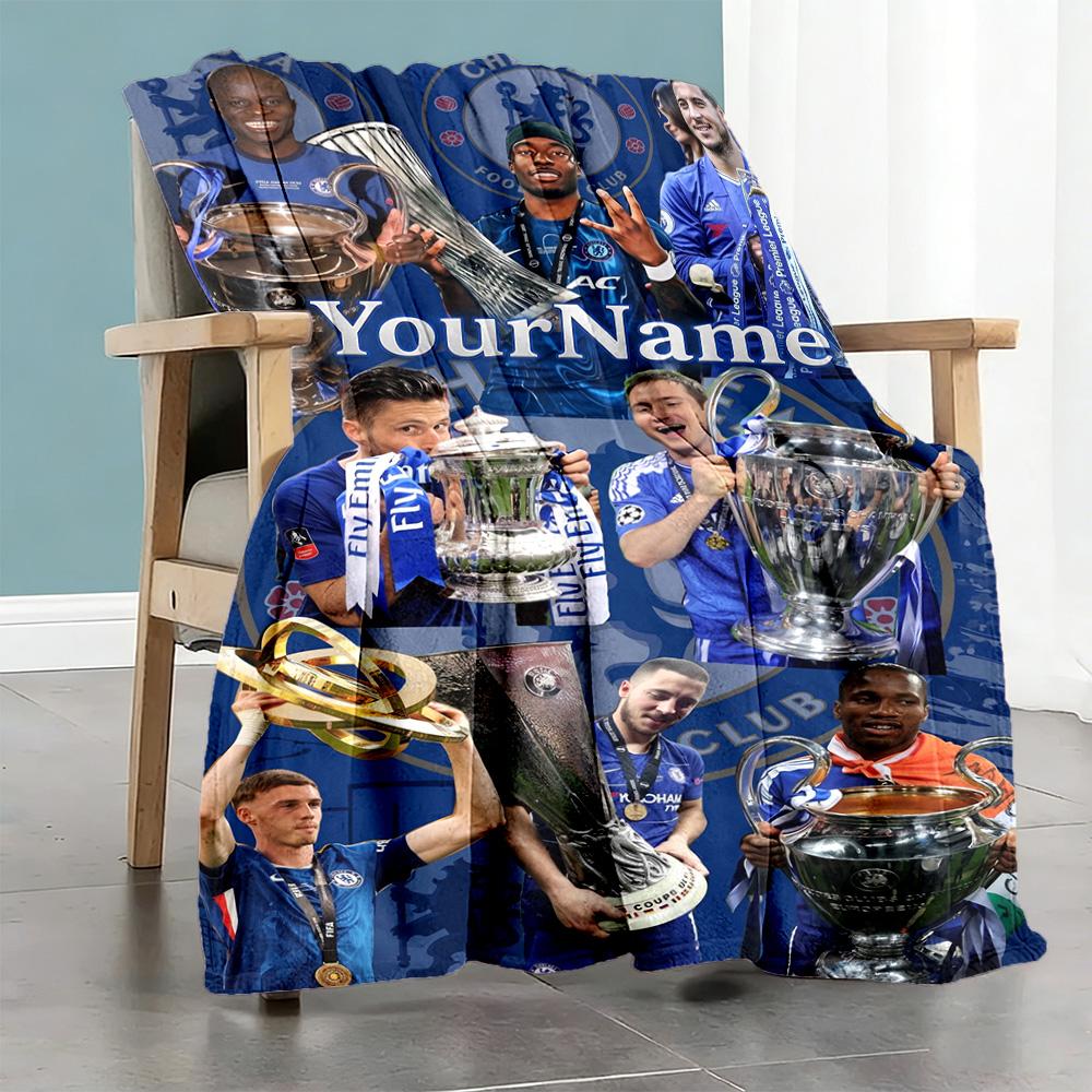 Chelsea Personalized Name Blanket Gift Customizable Blanket Ultra-Soft Suitable for Chair Sofa Living Room Home Decor Four Seasons Multipurpose