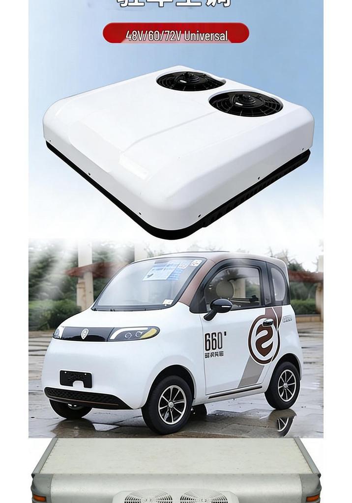 12V/24V Top-Mounted Vehicle Air Conditioner for Light Trucks and Vans