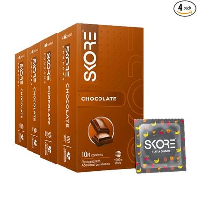 Skore Chocolate - 10 Piece Pack - Pack Of 4 - 40 Pc