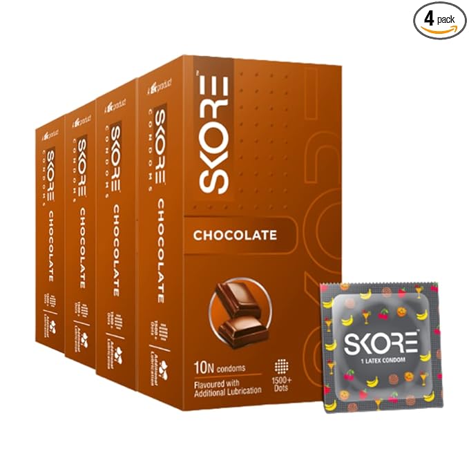 Skore Chocolate - 10 Piece Pack - Pack Of 4 - 40 Pc