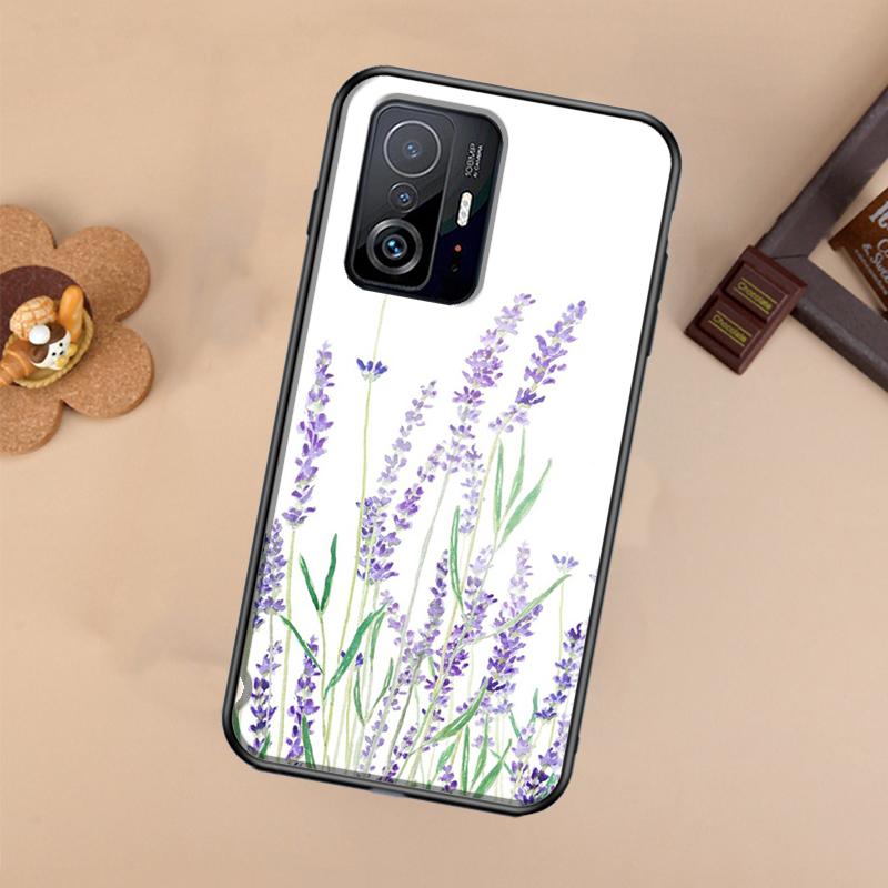 Lavender Purple Flowers Case For Xiaomi POCO X7 X6 X5 X3 Pro F3 F5 F6 M6 Pro 13 14 Ultra 11T 12T 13T 14T Pro Cover