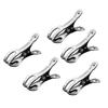 5Pcs Stainless Steel Clothespins Strong Clamping Rustproof Durable Lightweight Portable Metal Beach