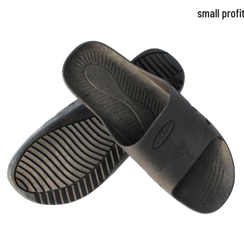 Unisex Blue-Black Anti-Static Dust-Free Breathable Work Slippers