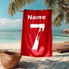 Custom Name Ultra-Soft Beach Towel with 7 Theme,Ideal for Pool - Camping, Diving - Perfect Travel Essential, Vibrant Beach Towel.