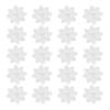 20 Pieces White Flower Sewing Embellishment Wedding Dress Decoration