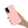 Für Vivo V21 V21e Hülle 2021 Flüssigsilikon Weiches TPU Capa Schlanke Handy-Rückabdeckung Für Vivo V21 5G V2050 VivoV21e V2061 Funda 6.44"