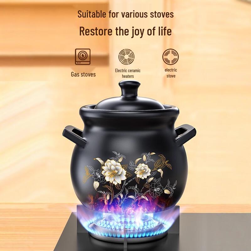 High-Temperature Ceramic Stew Pot