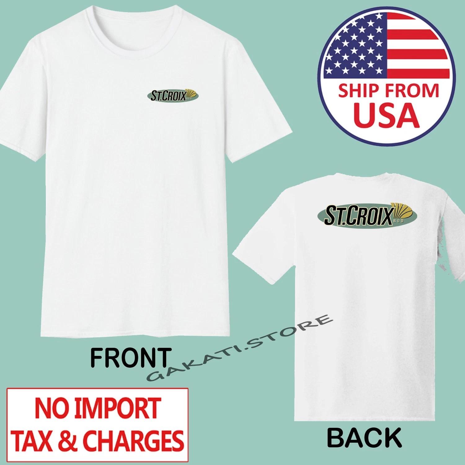 St. Croix Fishing Rod Tackle Men s White Size S to 5XL XL