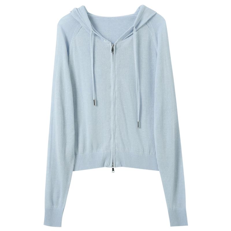 Women s Lyocell Linen Blend Hooded Cardigan S