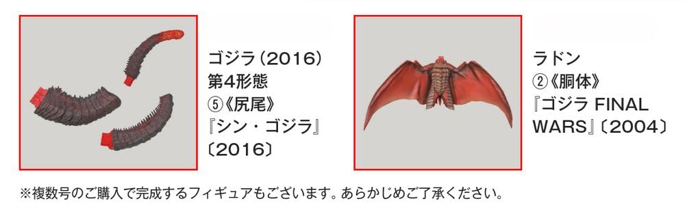 Toho Monster Collection Vol. 7 (Godzilla (2016) 4th Form 5/Rodon 2) [Separate Encyclopedia] (with Model)