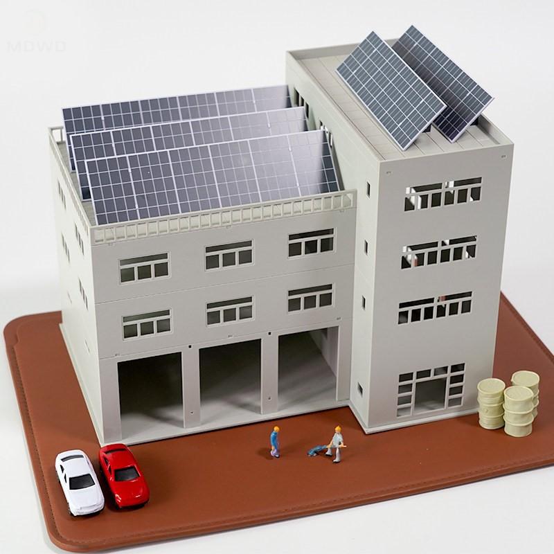 Scale 1:64 1:87 Simulation Solar Energy Model Diy Making Architecture Building Layout For Diorama Can'T Generate Electricity