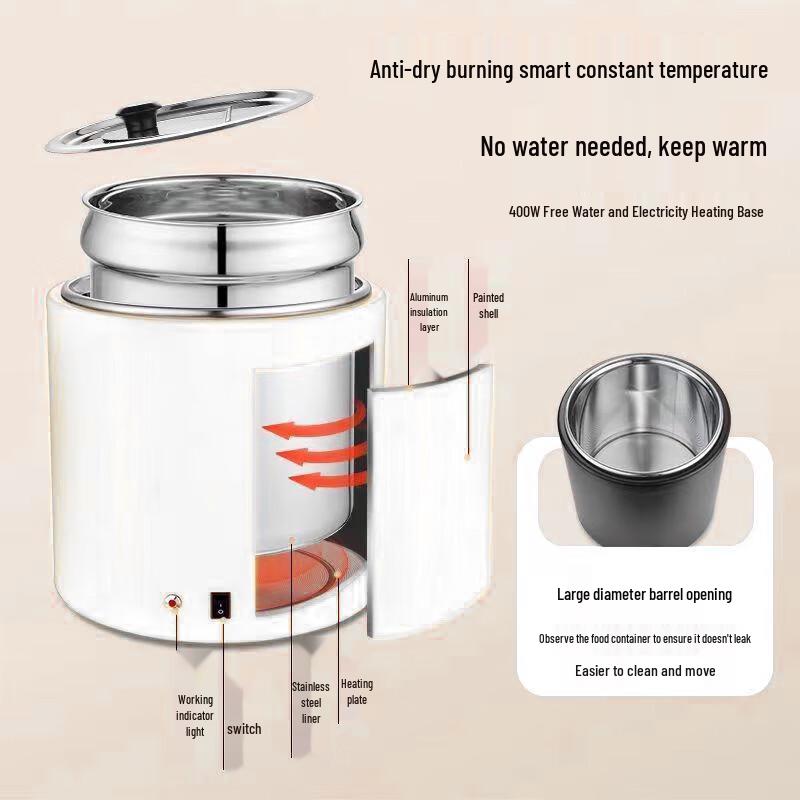 Huaxi Shijia 304 Stainless Steel Electric Soup Warmer Pot