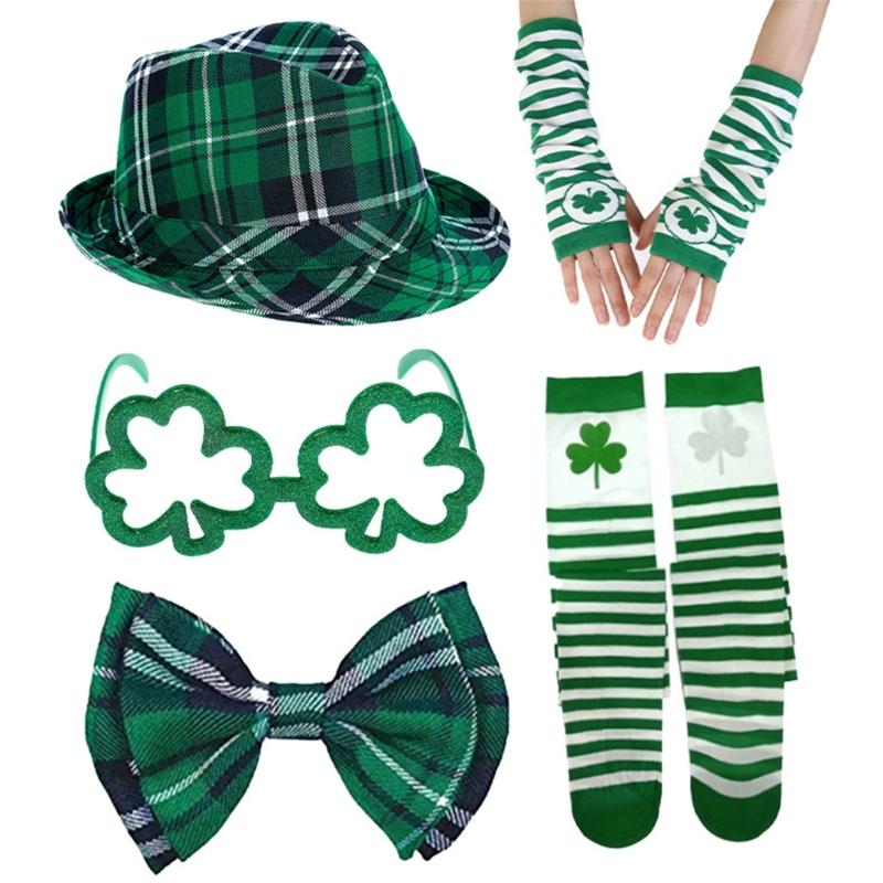 Patrick's Day Costume Accessory Irish Makeup Up Party Outfits for Men Women Halloween Cosplay Irish Festival Celebration