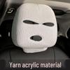 TikTok-Inspired Car Headrest Cover - Funny & Stylish Universal Design (Black/White)