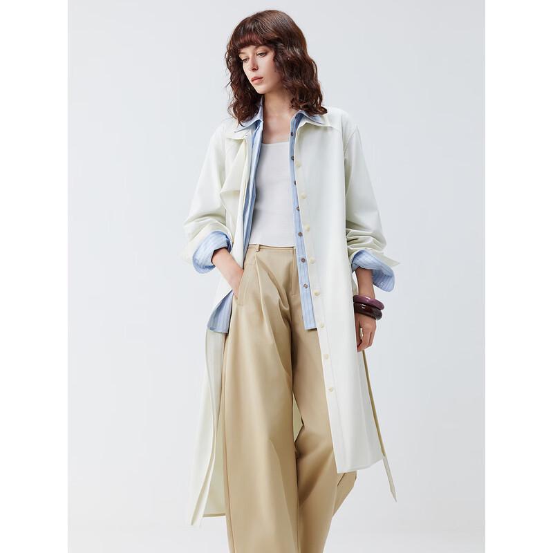ELLE Women's Trench Style Long Dress