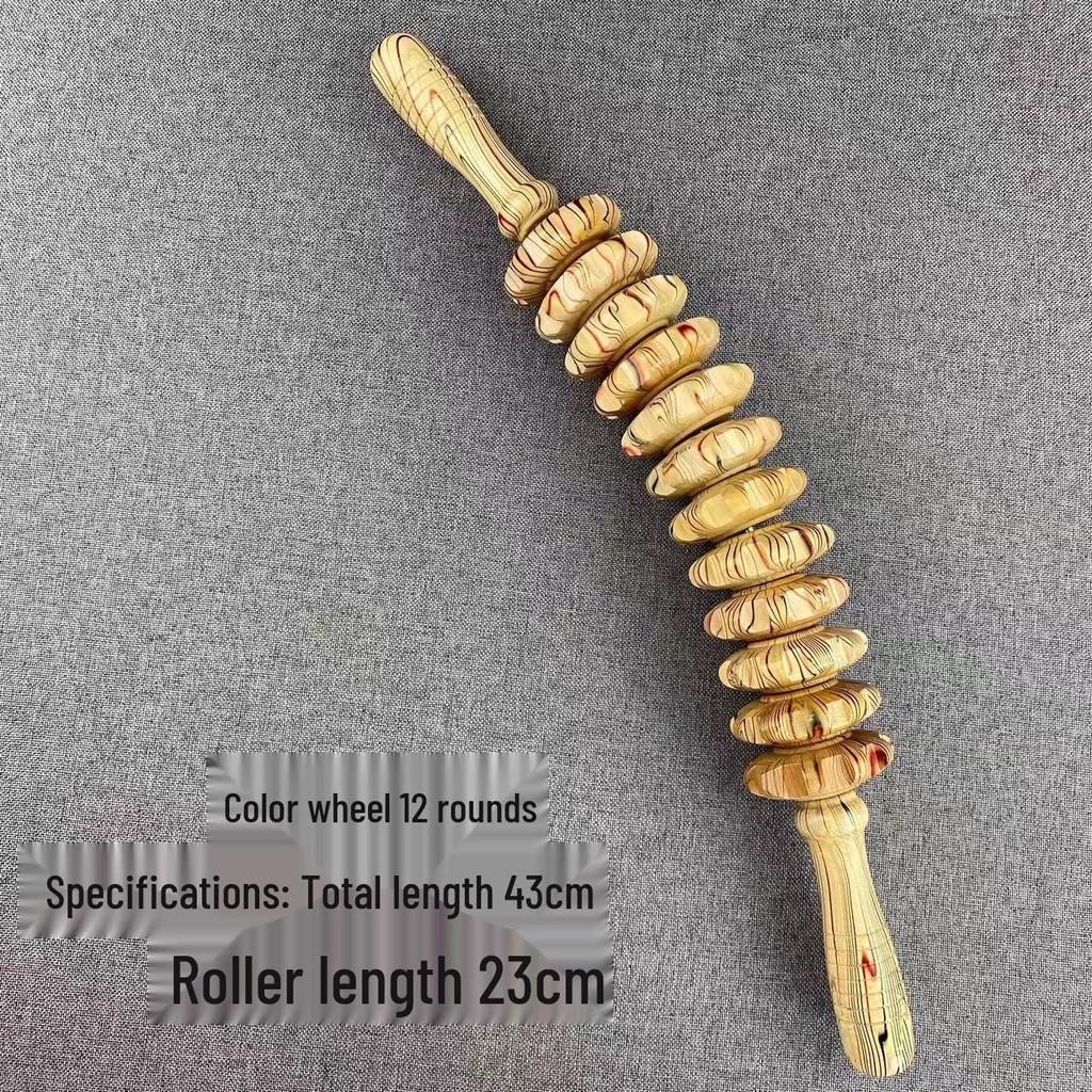 Wooden Muscle Relaxation Roller Stick for Slimming Legs & Cervical Spine