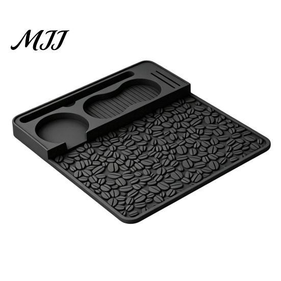 Coffee Tamper Stand for Home Bar Silicone Espresso Tamping Mat, Non-Slip Heat Pad Resistant Pressing Barista Accessories Countertop Protection Mat