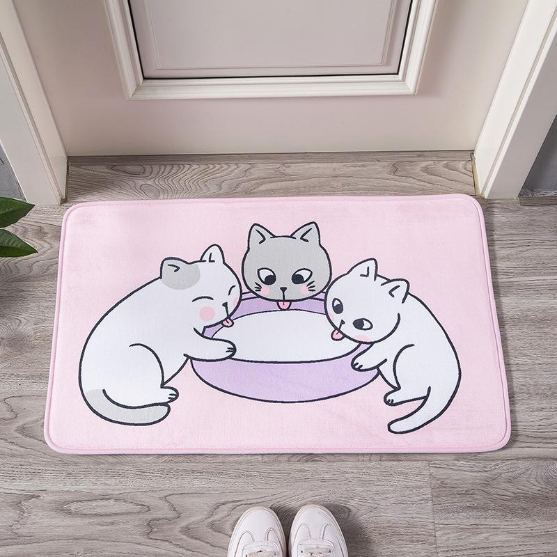 Patterned Door Mat Collection With Cute Cat Coin Boy Dog Family Nautical Themes Charming Entryway Decor Mat For Home Decor