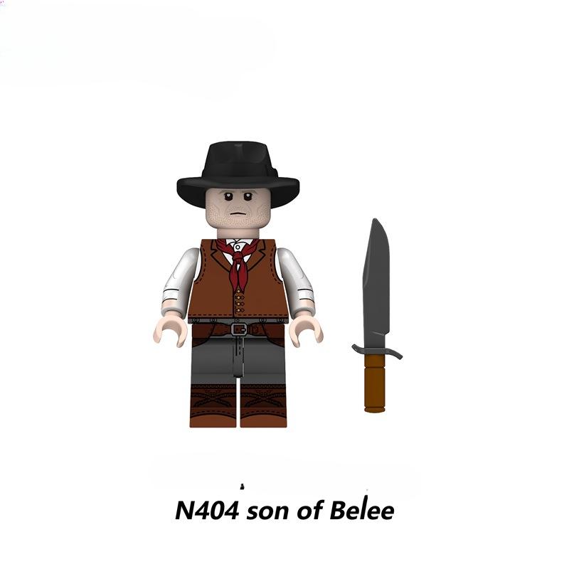 Byggstenar Actionfigur Tillbehör Kreativa karaktärer Modeller Tegelstenar Leksaker för barn Present N403 N404 N405 N406 N407 N408