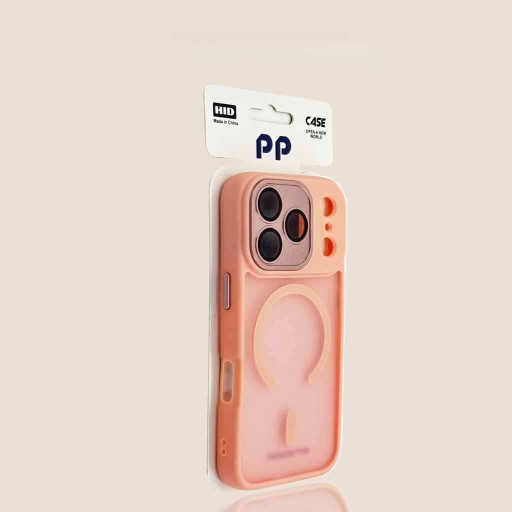 Gold Shield Matte Magnetic Case for iPhone 17 Pro Max with Full Cover & Lens Film