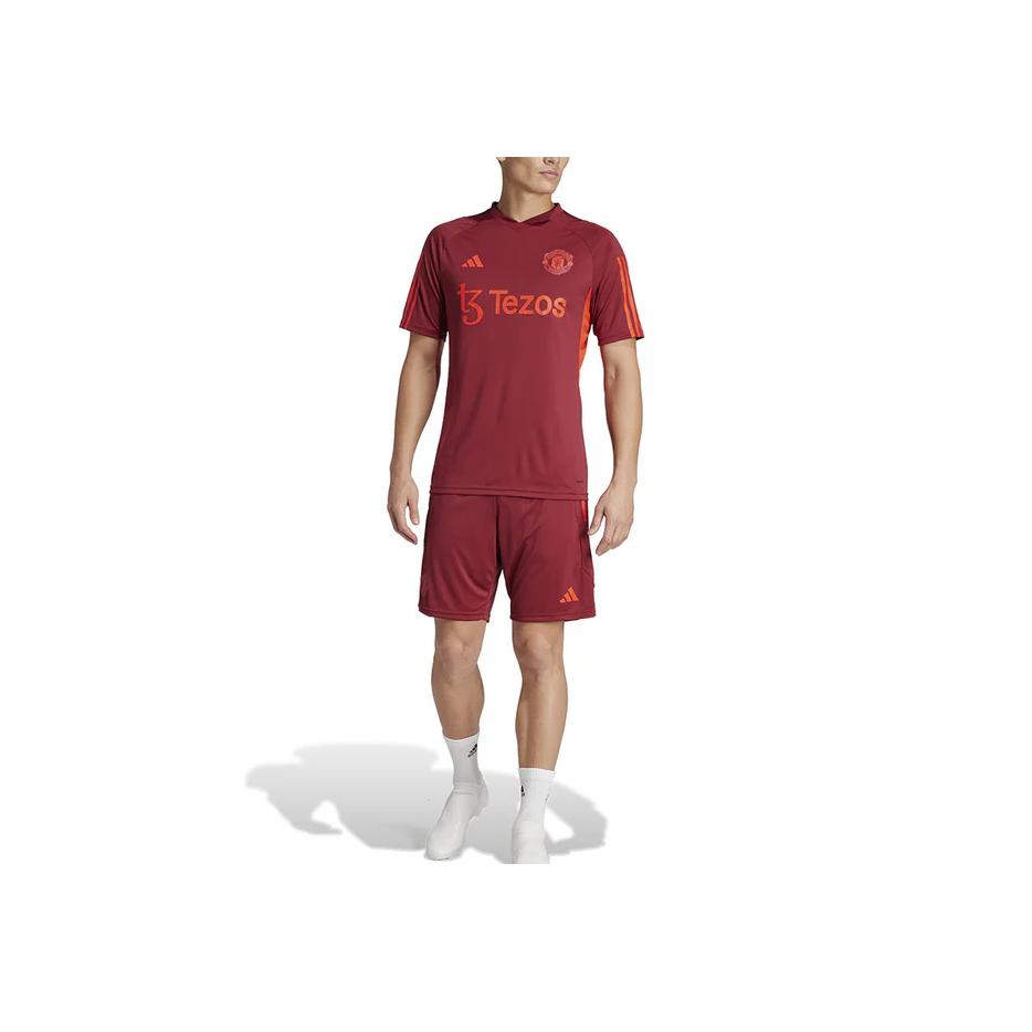 Adidas Manchester United Tiro 23 Training Jersey Men Tops Deep-Red IA7245