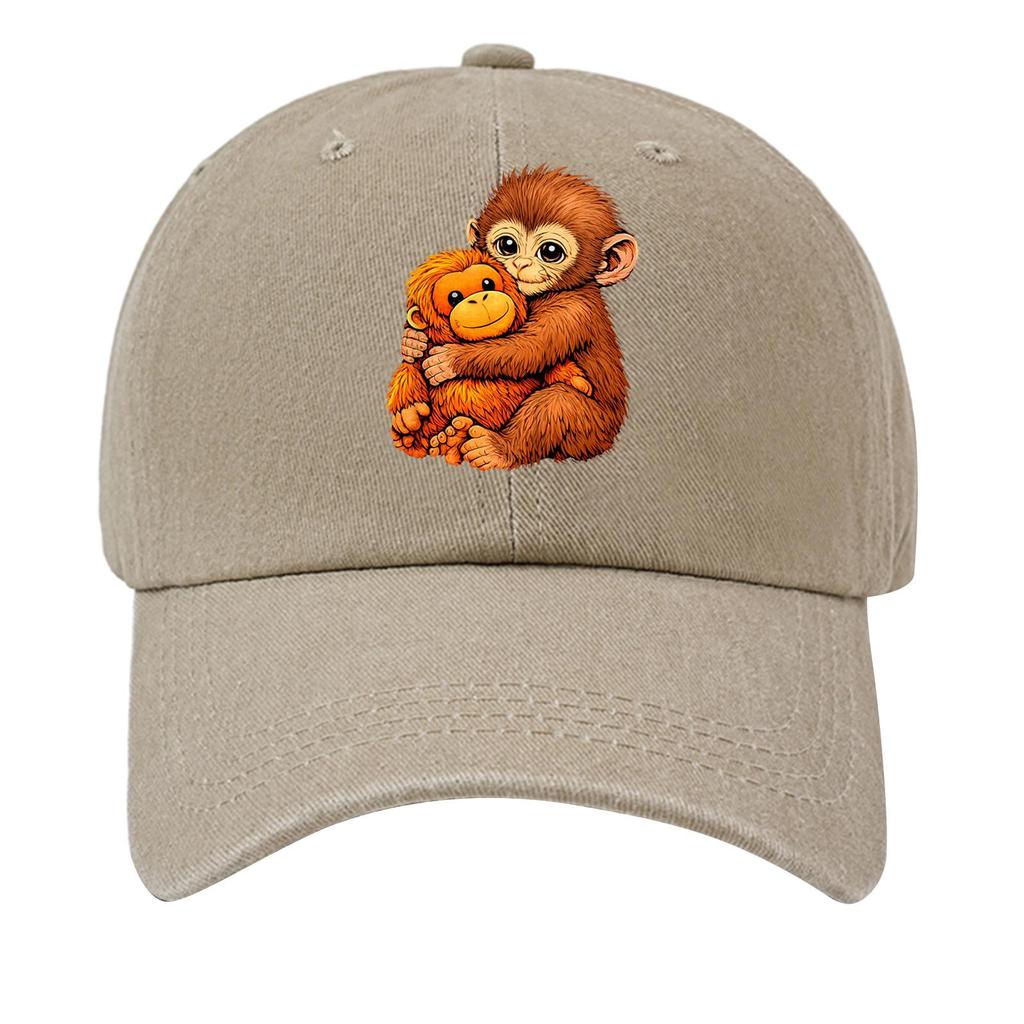 Boné de Beisebol de Algodão Lavado com Topo Mole Desgastado Estampado Chapéu Jeans para Homens, Chapéu Retrô Europeu e Americano