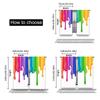 Set Of 2 Color Paint Drip Curtains Rainbow Suitable Bedroom Bathroom Living Room Dining Study Office Curtain Polyester Ideal For